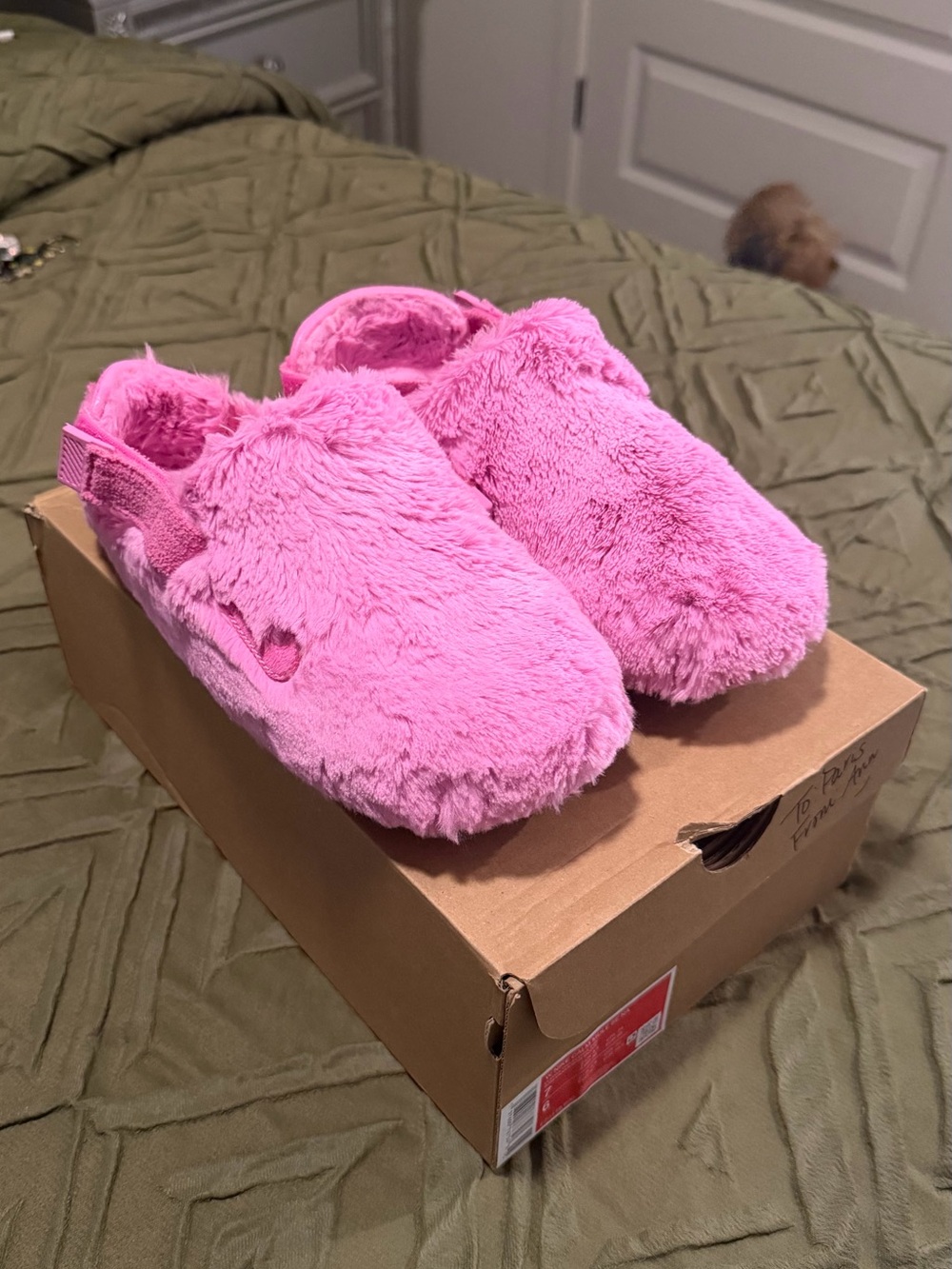 Nike Women’s Plush Pink Slip-On Clogs